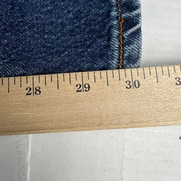 Y2K Levi's Jeans Men's 33 x 30* 505 Straight Blue Faded Cotton Denim Tag 36 x 32 - Picture 12 of 16